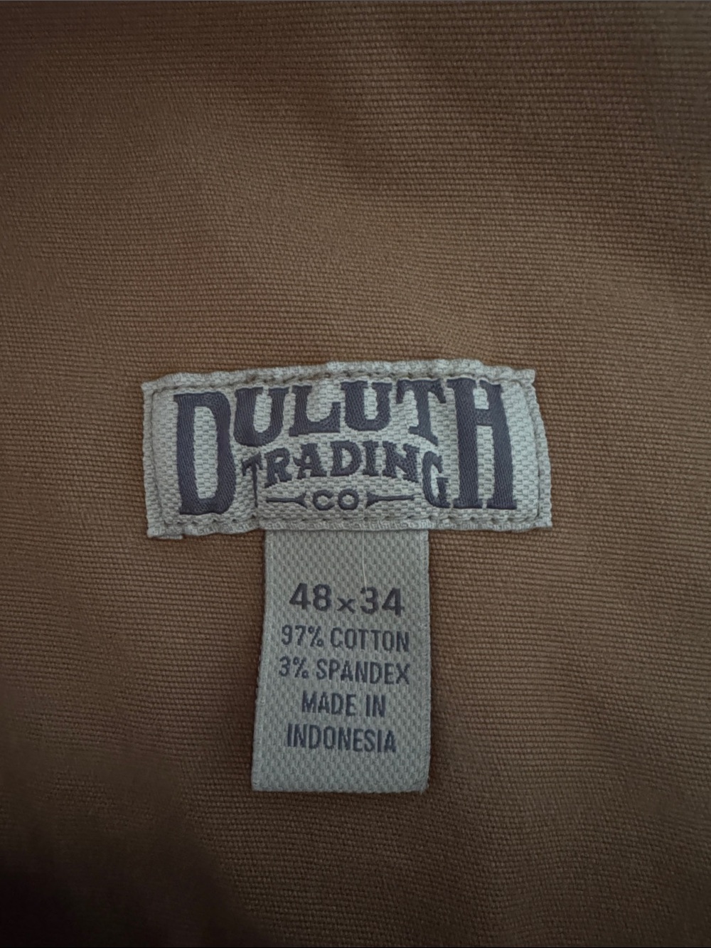 Men's Casual Straight-Leg Chino Pants — Brown Duluth Trading - Picture 6 of 6
